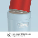 THERMOS ICON SERIES Slim Beverage Can Insulator - 12 Ounce, Glacier - Vacuum Insulated Stainless Steel