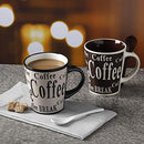 Mr. Coffee Bareggio Mug and Spoon Set, CafÃ© Americano, 8-Piece Mug and Spoon Set (14oz)
