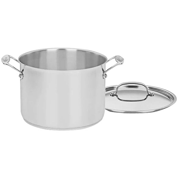 Cuisinart 12-Quart Stockpot w/Lid, Chef's Classic Collection, Silver, 766-26AP1