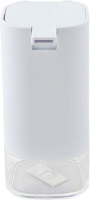 14oz Capacity Acrylic Soap Dispenser White and Clear