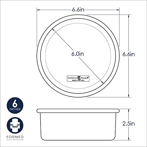 Nordic Ware Naturals Aluminum Bakeware Layer Cake Pan, Silver