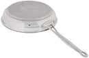Cuisinart 10-inch stainless steel open skillet with riveted handles shown on a white background.