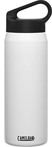 CamelBak Carry Cap Bottle - Vacuum Insulated Stainless Steel - Easy Carry, 25 oz, White