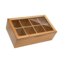 Wooden Tea Box W Window And Latch