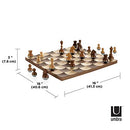 Umbra Wobble Chess Set 15 x 15 x 1 Inch (38 x 38 x 3 cm)