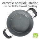 Top view of the Dutch oven highlighting the ceramic nonstick interior