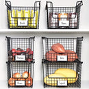 iDesign Classico Storage Basket with Handles for Pantry, Kitchen, Bathroom, Countertop, and Desk Organization, Stackable-Small