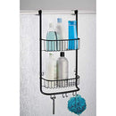 iDesign Over-the-Door Hanging Shower Caddy Organizer, The Forma Collection â€“ 12â€ x 6.5â€ x 24â€, Matte Black