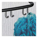 iDesign Over-the-Door Hanging Shower Caddy Organizer, The Forma Collection â€“ 12â€ x 6.5â€ x 24â€, Matte Black