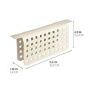 iDesign Euro Plastic Sink Saddle, Kitchen Glassware Protector for Pots, Pans, Dishes, 11" x 11.95" x .12"