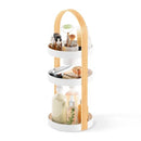 Umbra Bellwood Cosmetic Organizer, (50.2x19.5x19.3cm), White/Natural