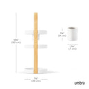 Umbra Bellwood Cosmetic Organizer, (50.2x19.5x19.3cm), White/Natural