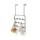 Umbra Estique Multi Over The Door Organizer Hooks, Black/Walnut Large