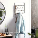 Umbra Estique Multi Over The Door Organizer Hooks, Black/Walnut Large
