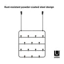 Umbra Estique Multi Over The Door Organizer Hooks, Black/Walnut Large