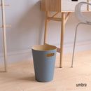 Umbra Woodrow 2-Gallon Modern Wooden Trash Can Wastebasket, Attractive Bin for Garbage or Recycling, Suitable for Home or Office, Slate Blue