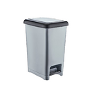 Superio Trash Can - Step Lid - 13-in - 10-L - Grey