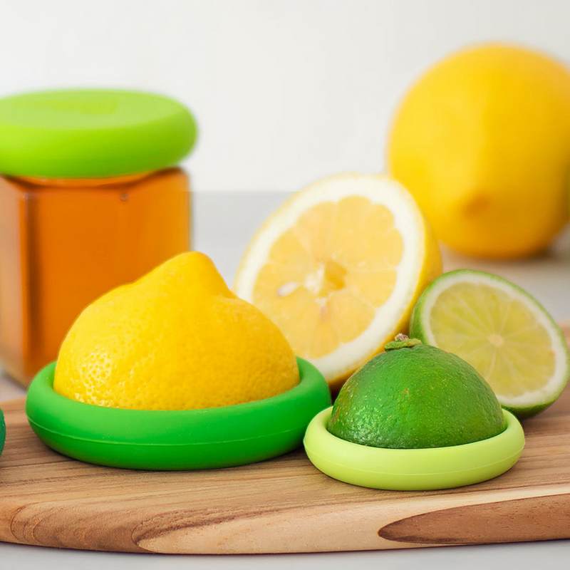 Food Huggers Set of 2 Citrus Saver - Fresh Green