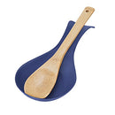 OGGI Stainless Steel Spoon Rest- Long Handle Holds Kitchen Utensils in Place, Great Spoon Rest for Kitchen Counter, Stove Top, or Coffee Station; Kitchen Accessories, Utensil Rest, Blue