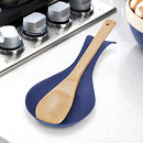 OGGI Stainless Steel Spoon Rest- Long Handle Holds Kitchen Utensils in Place, Great Spoon Rest for Kitchen Counter, Stove Top, or Coffee Station; Kitchen Accessories, Utensil Rest, Blue