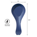 OGGI Stainless Steel Spoon Rest- Long Handle Holds Kitchen Utensils in Place, Great Spoon Rest for Kitchen Counter, Stove Top, or Coffee Station; Kitchen Accessories, Utensil Rest, Blue