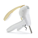 White and gold Rabbit wine opener with ergonomic handle and corkscrew
