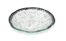 Hammered Glass Bowl with Black Edges