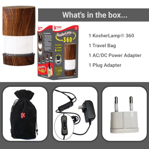 KosherLamp™ 360 Walnut by Kosher Innovations™