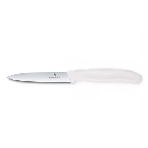 Victorinox 4" White Straight-Edge Pointed-Tip Paring Knife