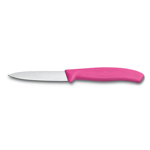 Victorinox 4" Pink Straight-Edge Pointed-Tip Paring Knife