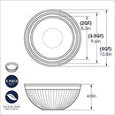 Nordic Ware Prep and Serve Mixing Bowls Set, 3-Piece, Earth-Tones
