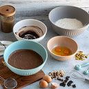 Nordic Ware Prep and Serve Mixing Bowls Set, 8-Piece, Earth-Tones