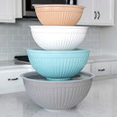 Nordic Ware Prep and Serve Mixing Bowls Set, 8-Piece, Earth-Tones