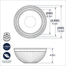 Nordic Ware Prep and Serve Mixing Bowls Set, 6-Piece, Earth-Tones