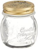 Bormioli Rocco Quattro Stagioni Clear Airtight Mason Jar, 8.5 Oz. Made from Food Safe Durable Glass, Made in Italy.