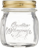 Bormioli Rocco Quattro Stagioni Clear Airtight Mason Jar, 8.5 Oz. Made from Food Safe Durable Glass, Made in Italy.