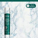 A roll of Dekal Pesach Counter Liner in a blue marble pattern, providing a fresh and modern look for kitchen surfaces. The label highlights "Blue Marble" as a new variation at the top right corner.