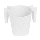 White with Dots Wash Cup