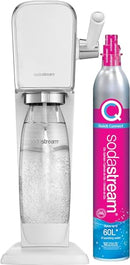 SodaStream Art Sparkling Water Maker (White) with CO2 and Dishwasher Safe Bottle