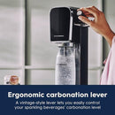 SodaStream Art Sparkling Water Maker (White) with CO2 and Dishwasher Safe Bottle