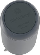 LIfeFactory Stainless Steel Vacuum-Insulated Sport Bottle, 24 Ounce, Carbon