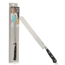 Martha Stewart Carverton 10" Hollow Edge Slicer Knife, High Carbon Stainless Steel Kitchen Knives w/Black Triple Riveted Handle