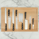Martha Stewart Carverton 10" Hollow Edge Slicer Knife, High Carbon Stainless Steel Kitchen Knives w/Black Triple Riveted Handle