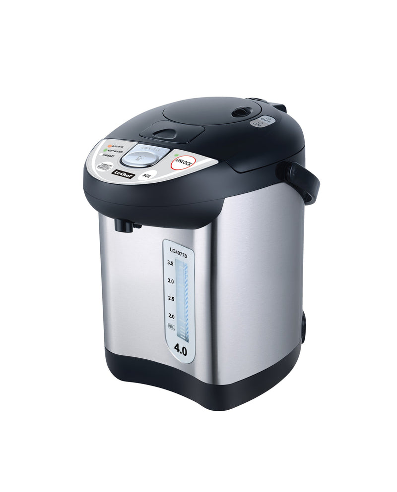 Side angle view of Le Chef electric hot water pot