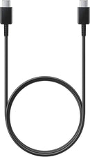 Black USB-C to USB-C cable with 3-foot length