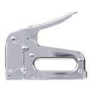 Chrome-finished Arrow T50 heavy-duty staple gun, shown without packaging, featuring a contoured handle and durable steel construction for fastening applications.
