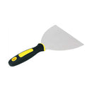 DDON Pro 6-inch flexible joint knife with a stainless steel blade and black-and-yellow ergonomic handle, laying flat on a white background.