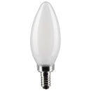 Frosted B11 LED bulb with E12 base
