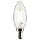 Illuminated version of clear LED bulb