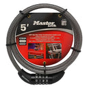 Master Lock 8119DPF 5' Long x 3/8" Diameter Set Your Own Combination Cable Bike Lock